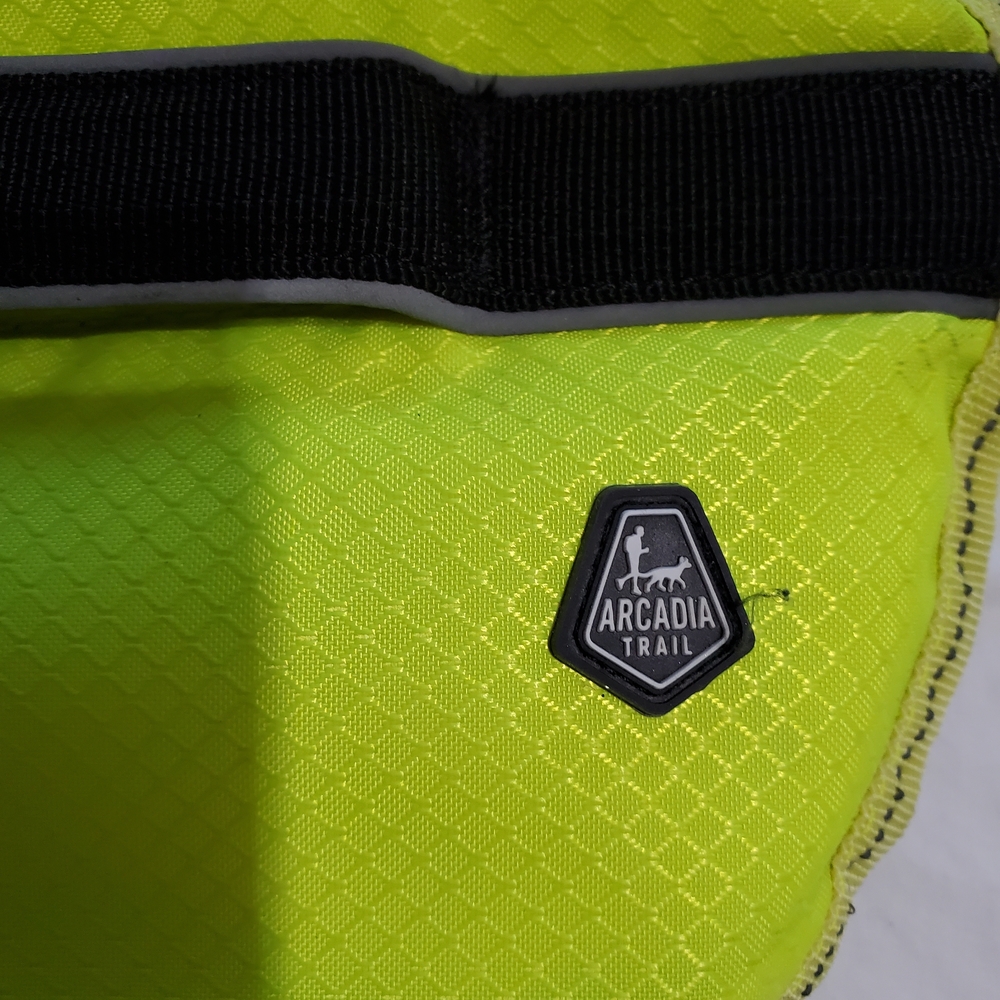 Arcadia Trail Dog Life Jacket Small Neon Yellow Reflective Flotation Vest Swim - Picture 4 of 6